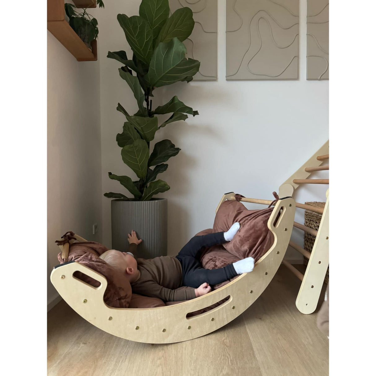 HEMMINGSEN Kids Brown Madrass För Luna Klätterbåge