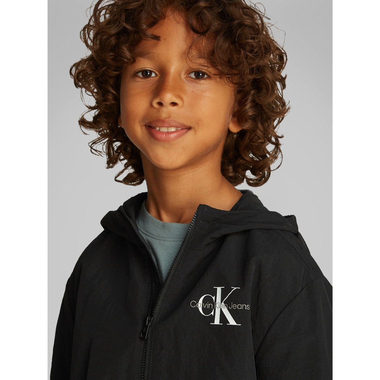 Calvin Klein Ck Black Essential Monologo Windbreaker Jacka