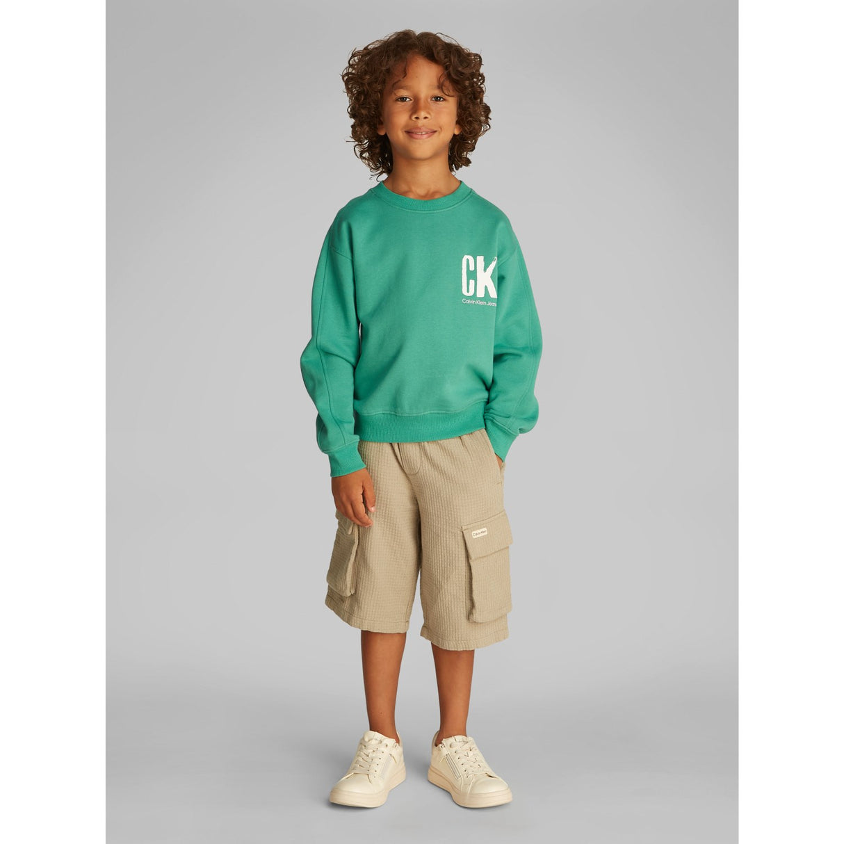Calvin Klein Bahama Green Summer Backprint Cn Hoodies