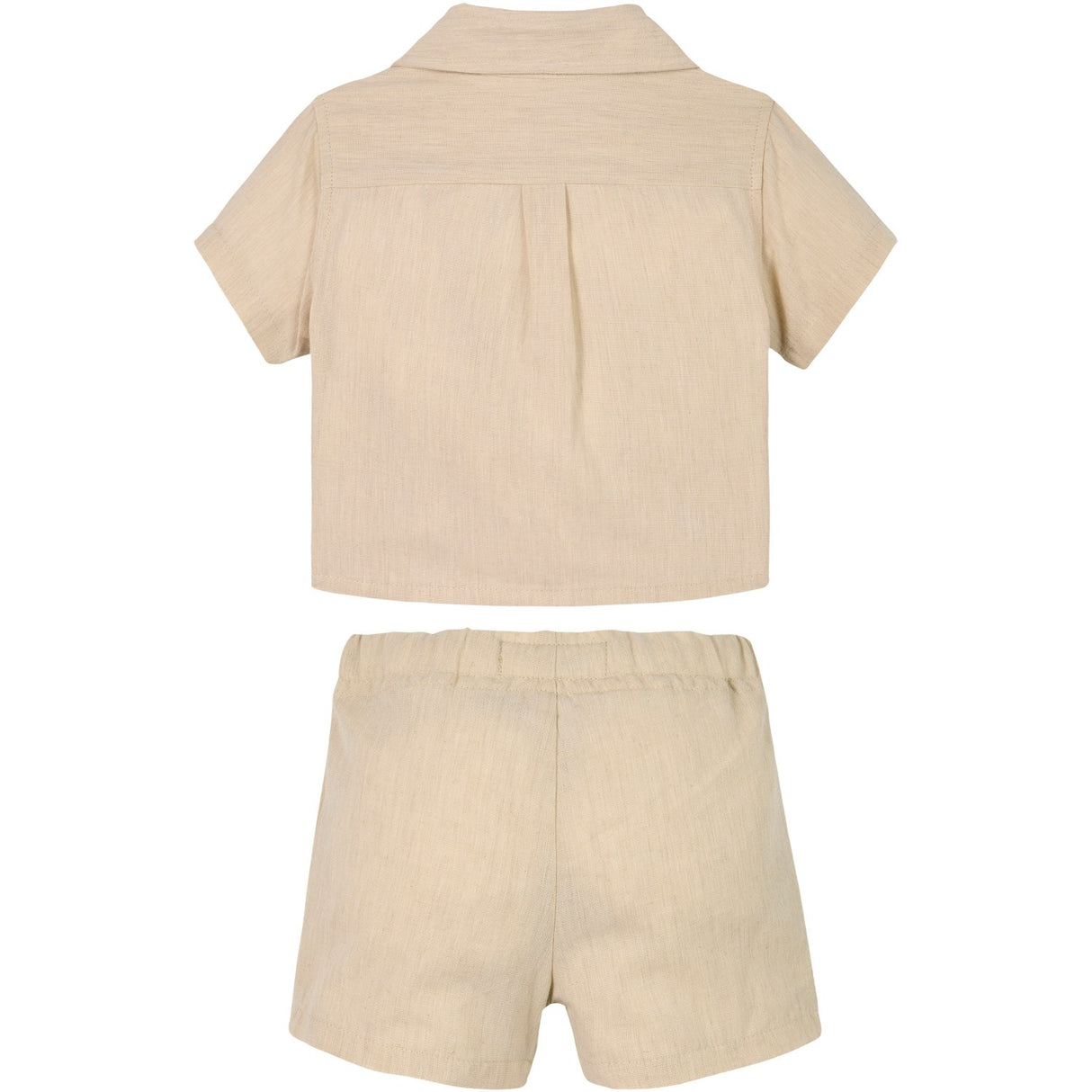 Calvin Klein Oyster Gray Soft Linne Shorts Set