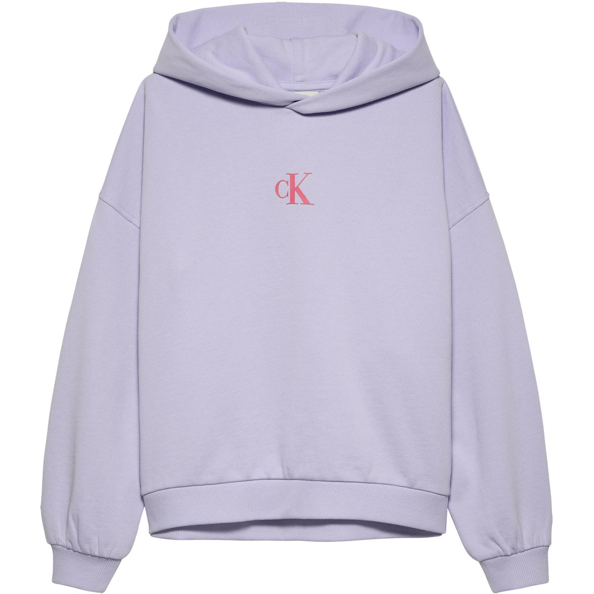 Calvin Klein Purple Heather Flower Back Graphic Hoodies
