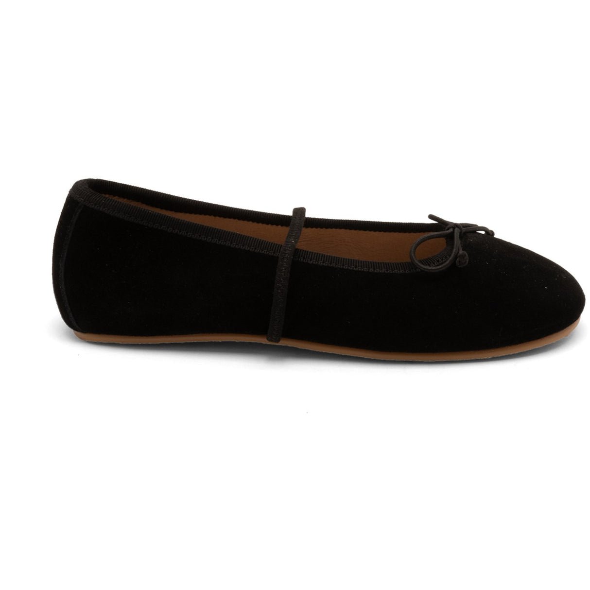 Bisgaard Black Suede Palma Ballerinaskor