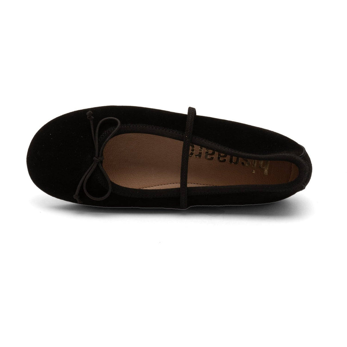 Bisgaard Black Suede Palma Ballerinaskor