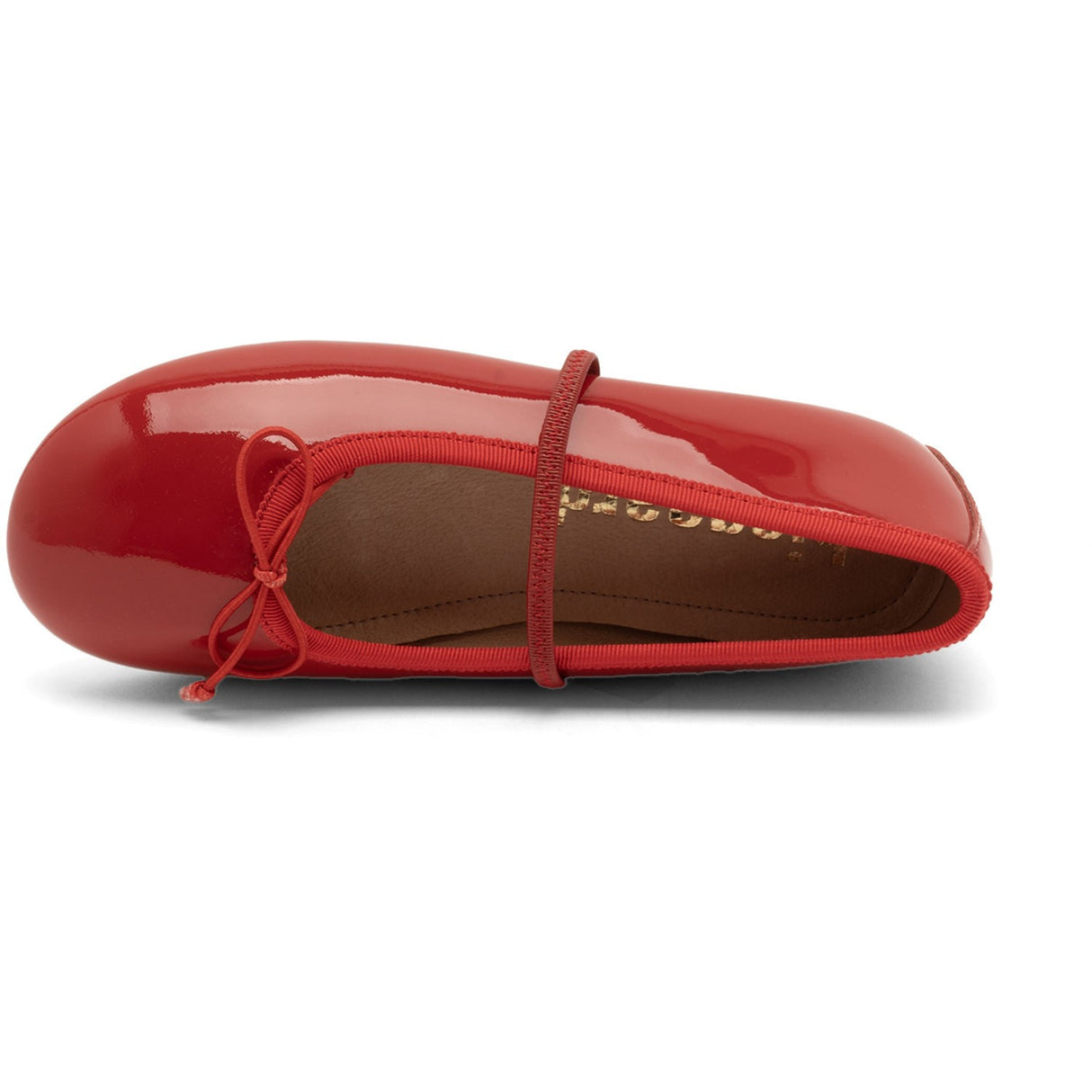 Bisgaard Red Patent Palma Ballerinaskor