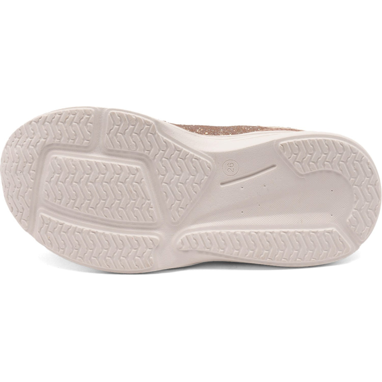 Bisgaard Taupe Glitter Yuki Glitter Kardborreband Skor