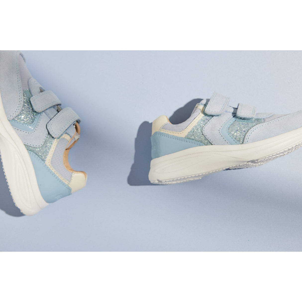 Bisgaard Sky Glitter Yuki Glitter Kardborreband Skor