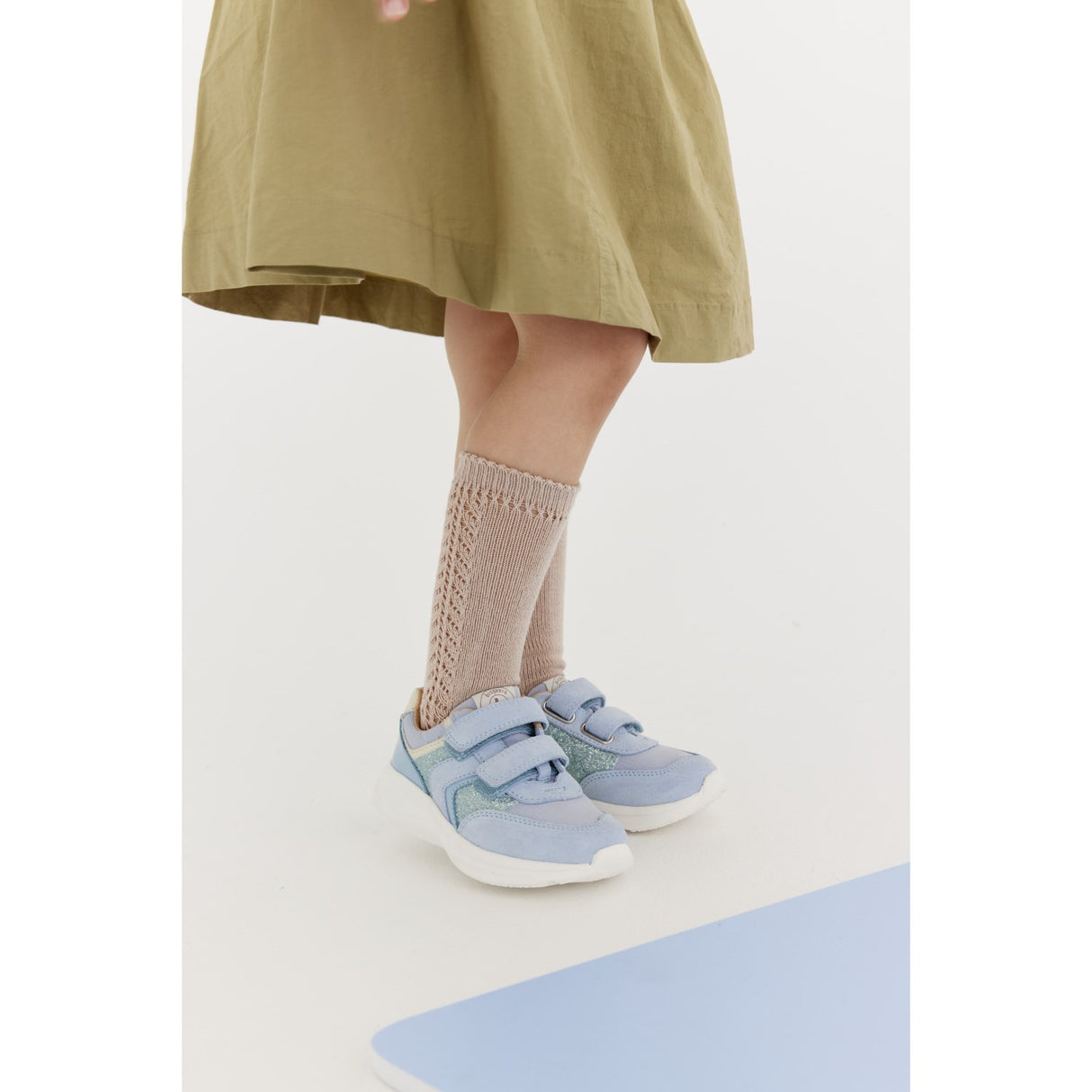 Bisgaard Sky Glitter Yuki Glitter Kardborreband Skor