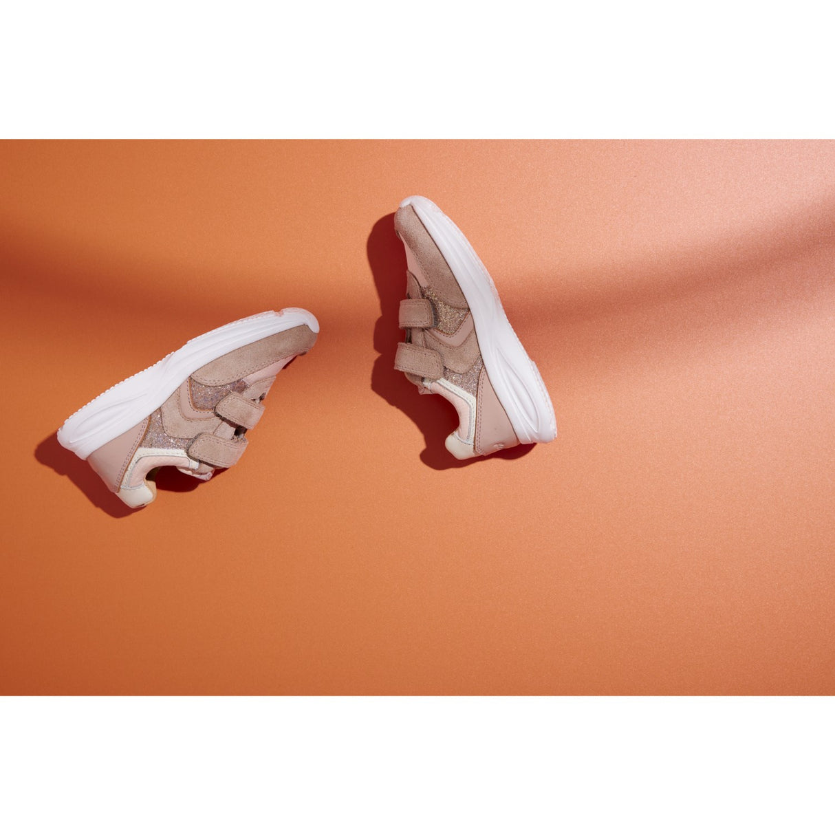 Bisgaard Blush Glitter Yuki Glitter Kardborreband Skor