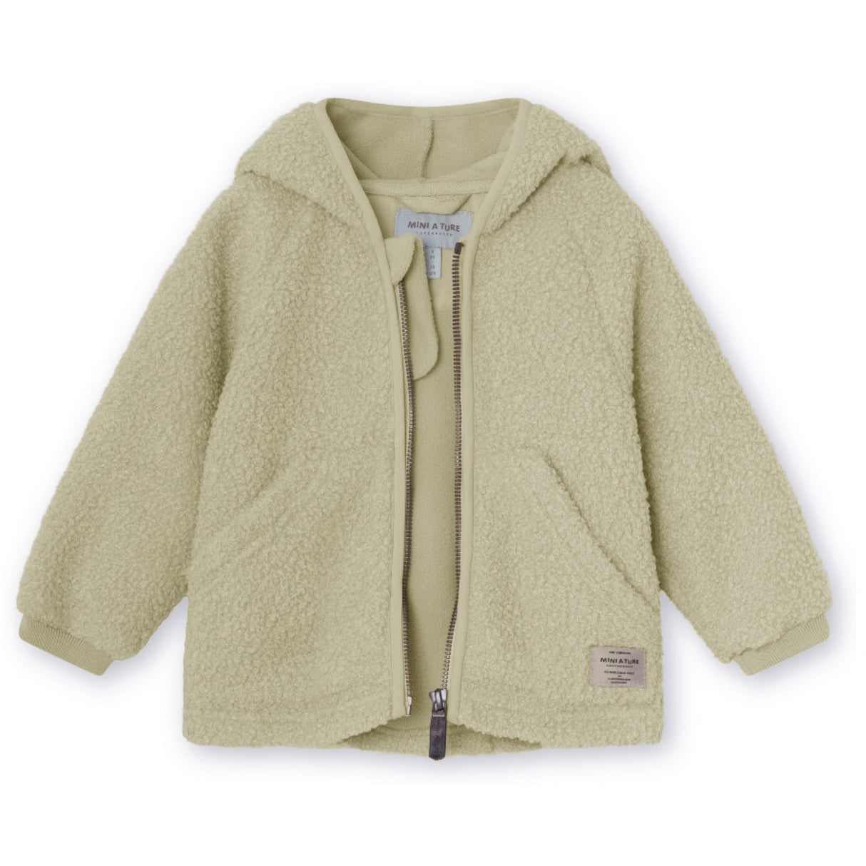 Mini A ture Elm Green Liff Teddyfleece Jacka. GRS