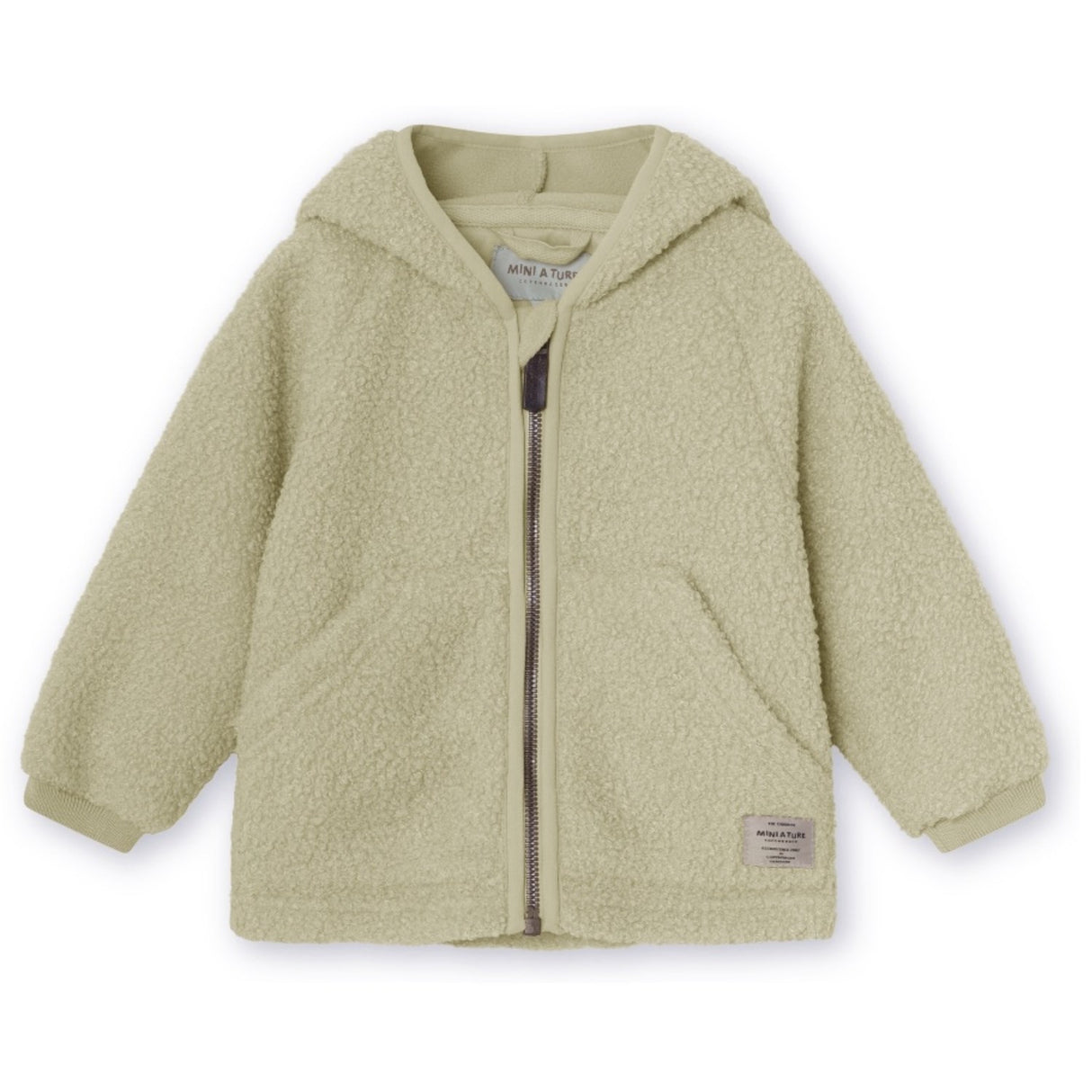 Mini A ture Elm Green Liff Teddyfleece Jacka. GRS