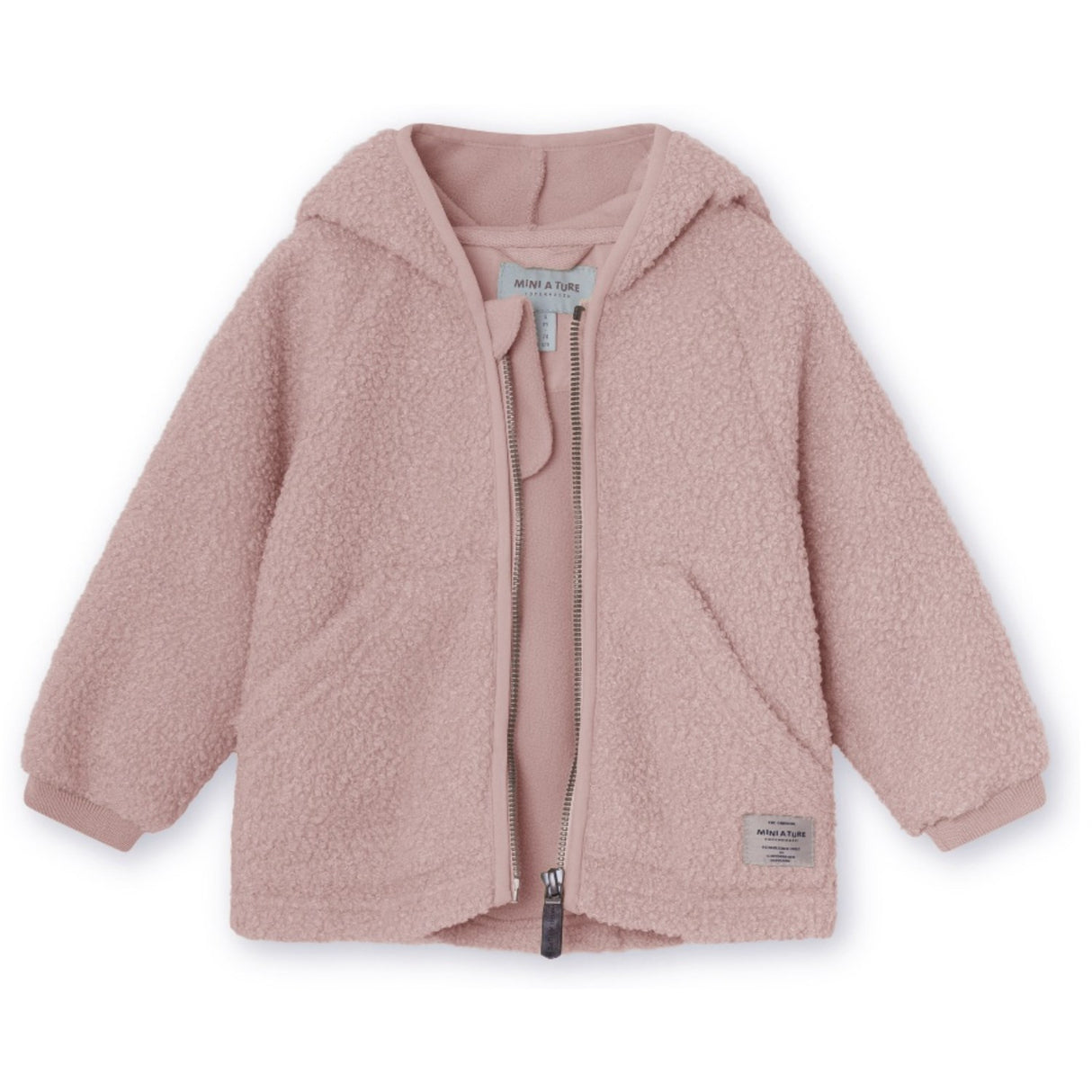 Mini A ture Cloudy Rose Liff Teddyfleece Jacka. GRS