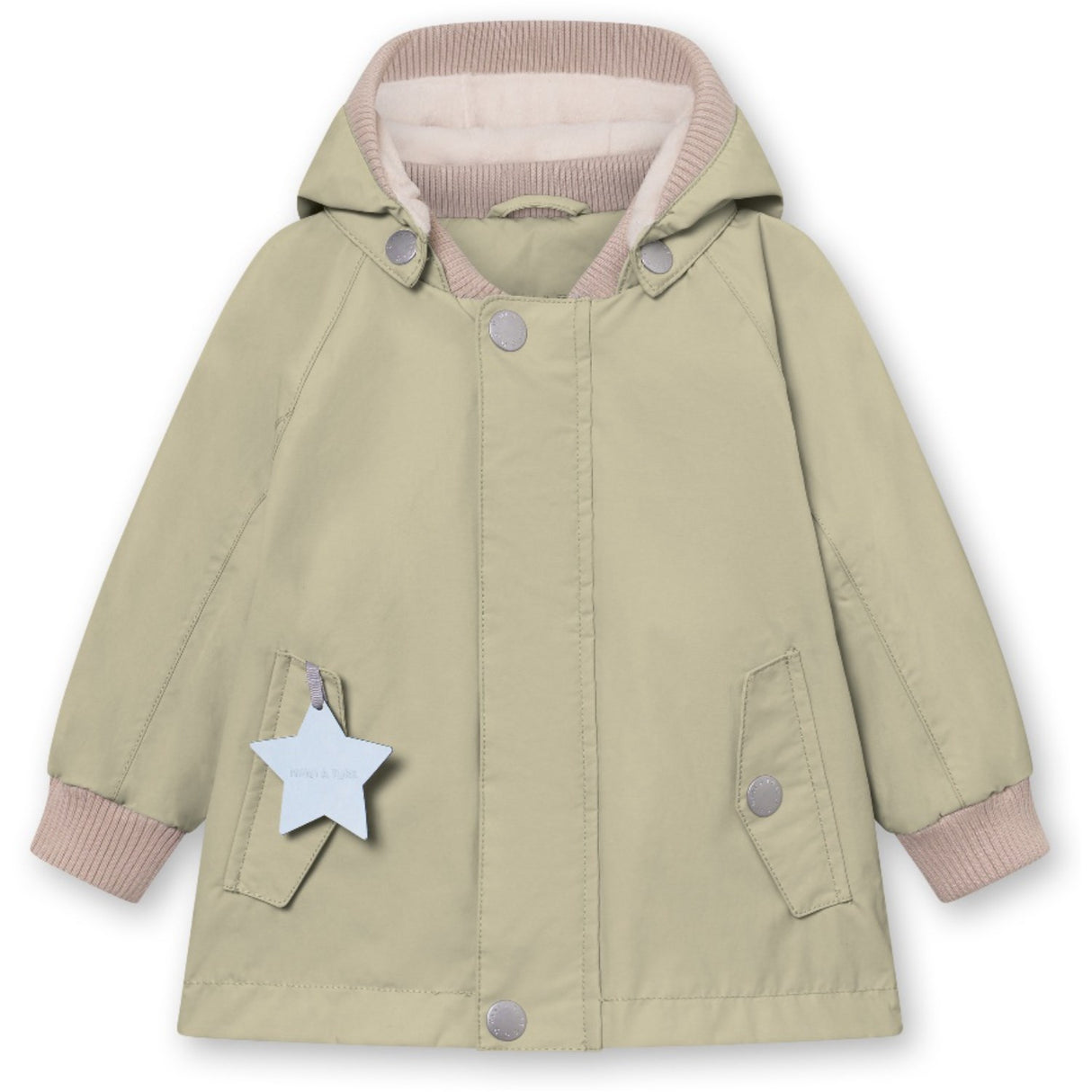 Mini A ture Elm Green Wally Fleece Lined Spring Jacka. GRS