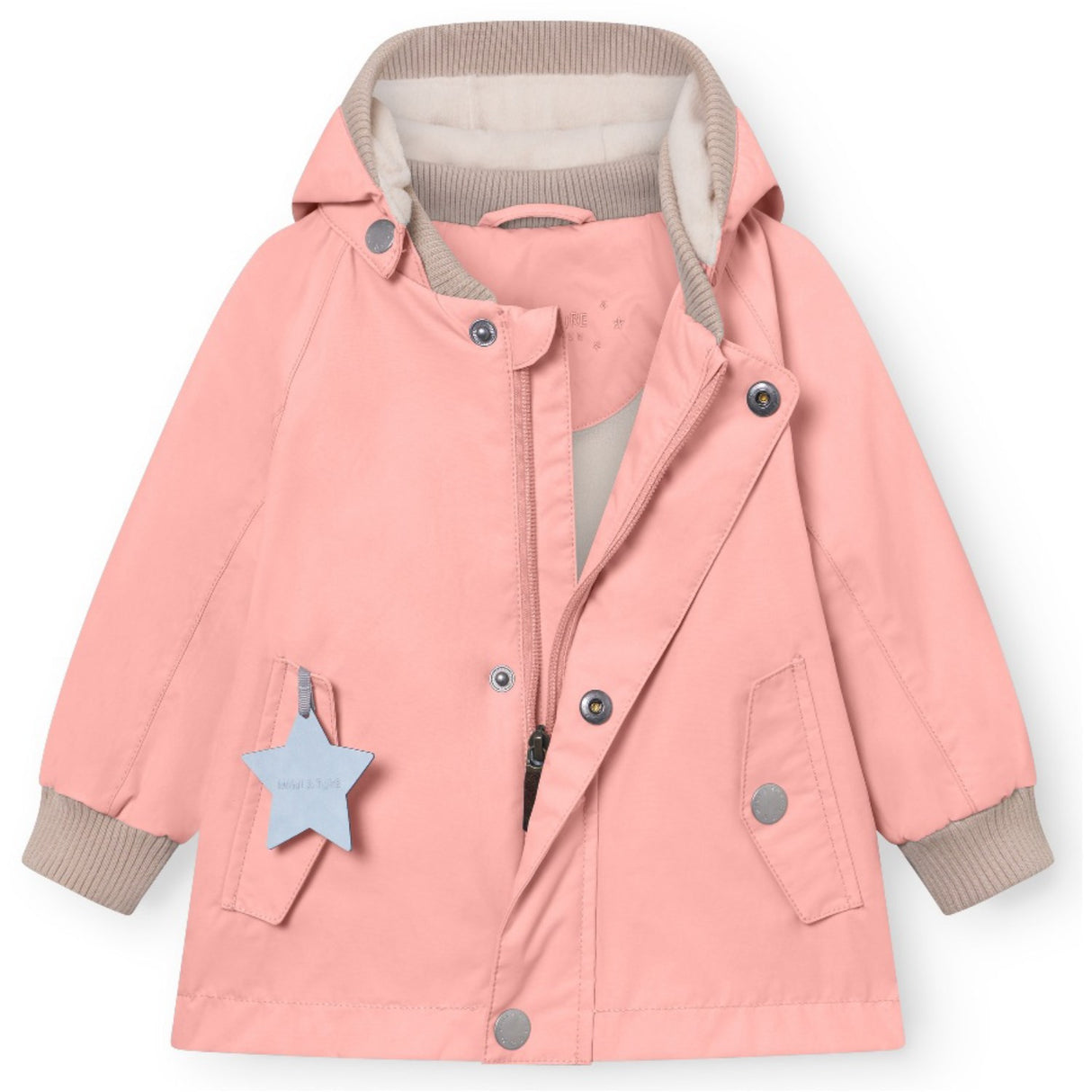 Mini A ture Rose Tan Wally Fleece Lined Spring Jacka. GRS
