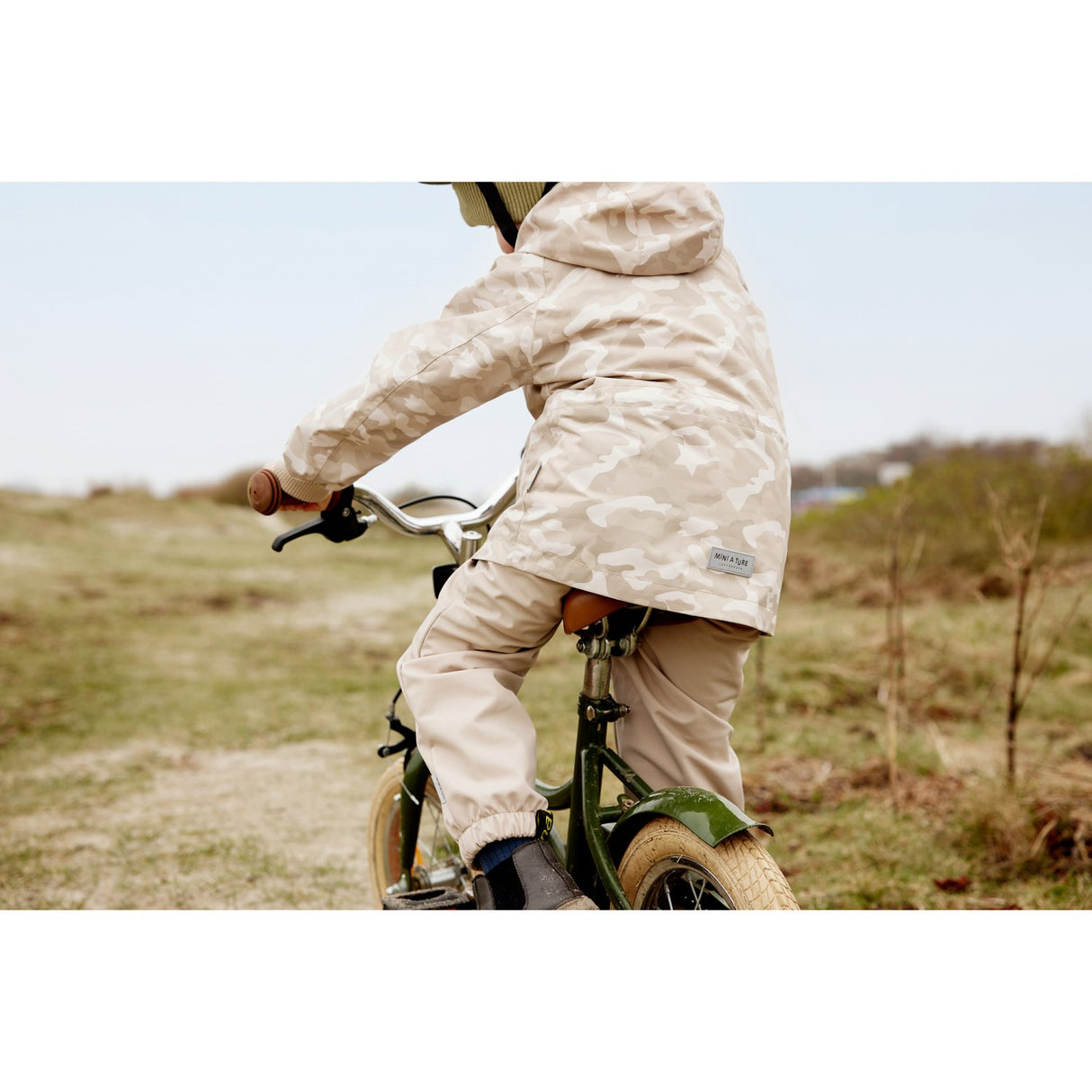 Mini A ture Sand Camo Wally Fleece Lined Printed Spring Jacka.GRS