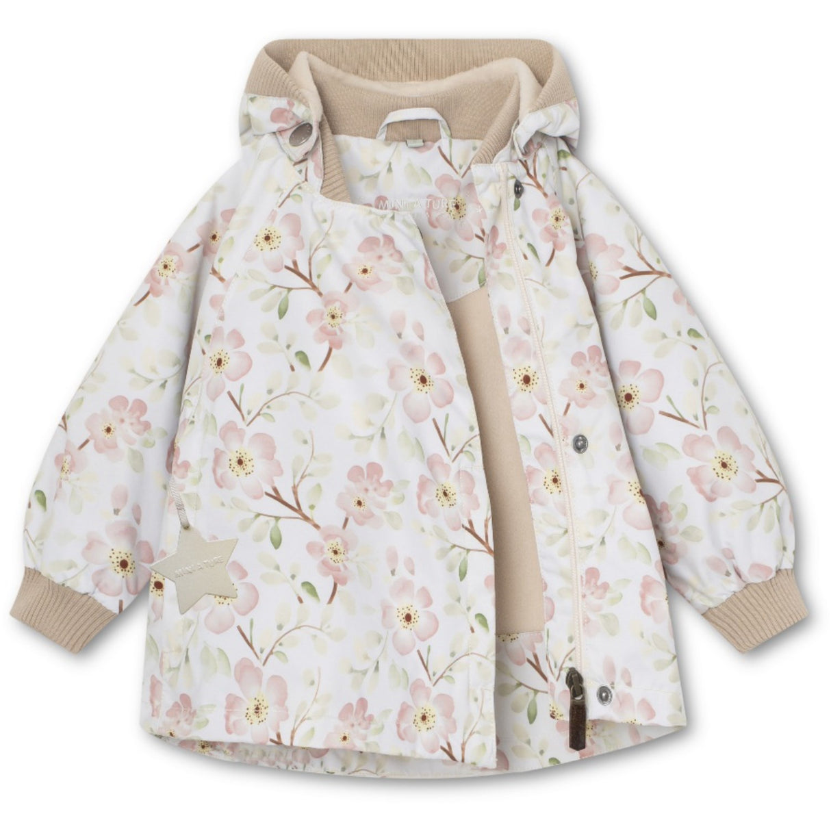 Mini A ture Sakura Spring Wiami Fleece Lined Printed Spring Jacka. GRS