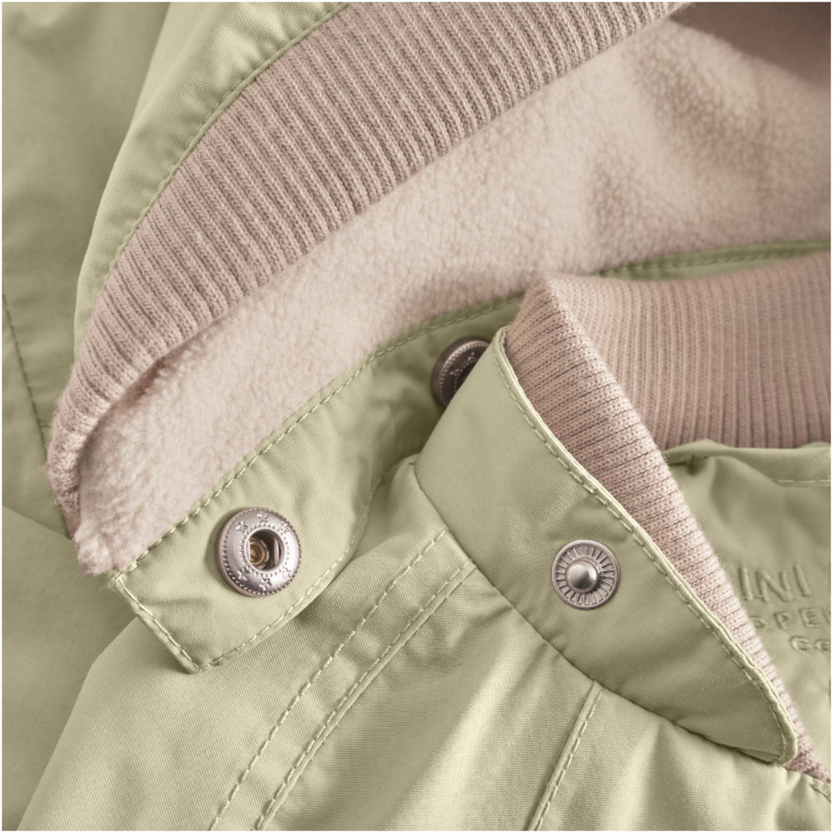 Mini A ture Elm Green Wai Fleece Lined Spring Jacka. GRS