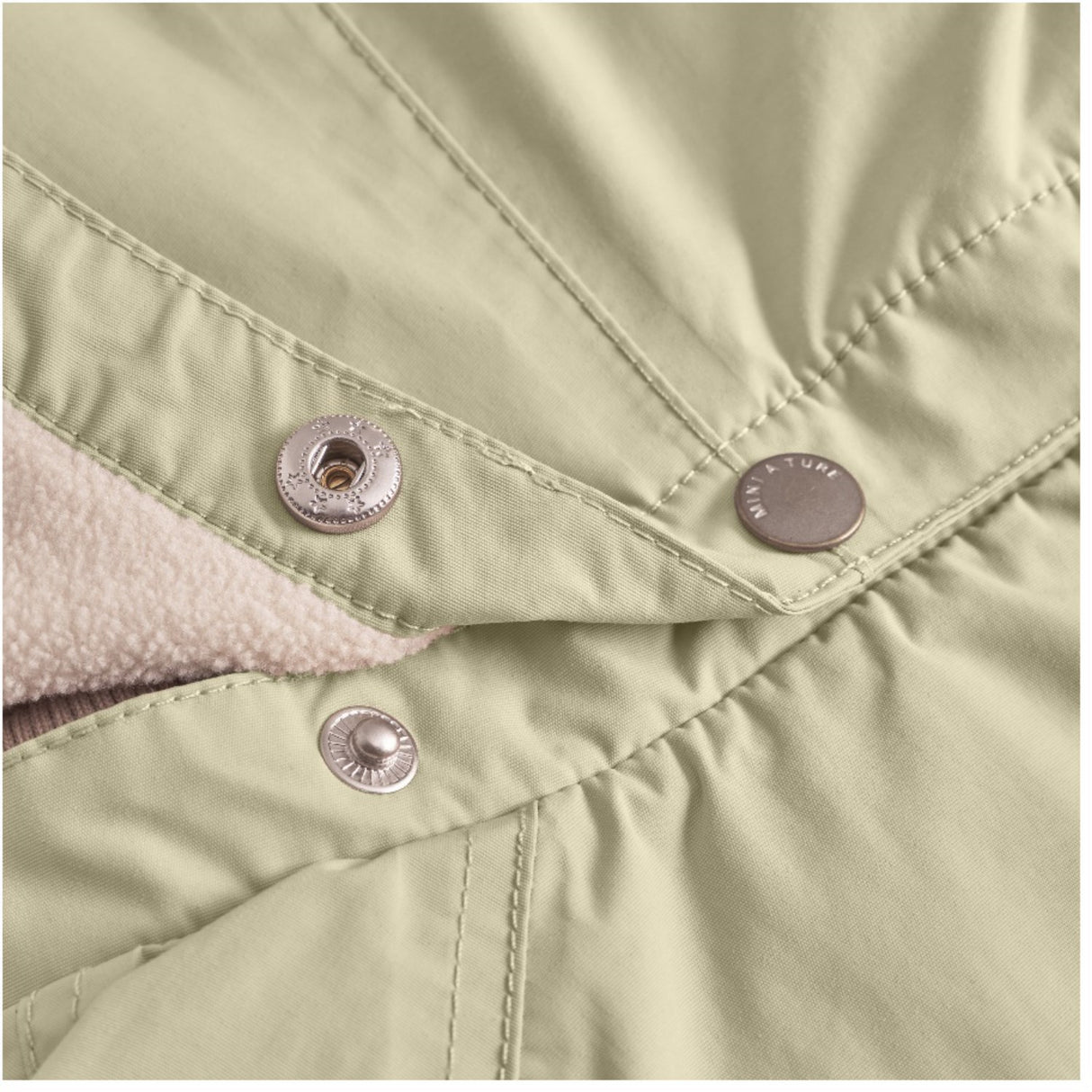 Mini A ture Elm Green Wai Fleece Lined Spring Jacka. GRS