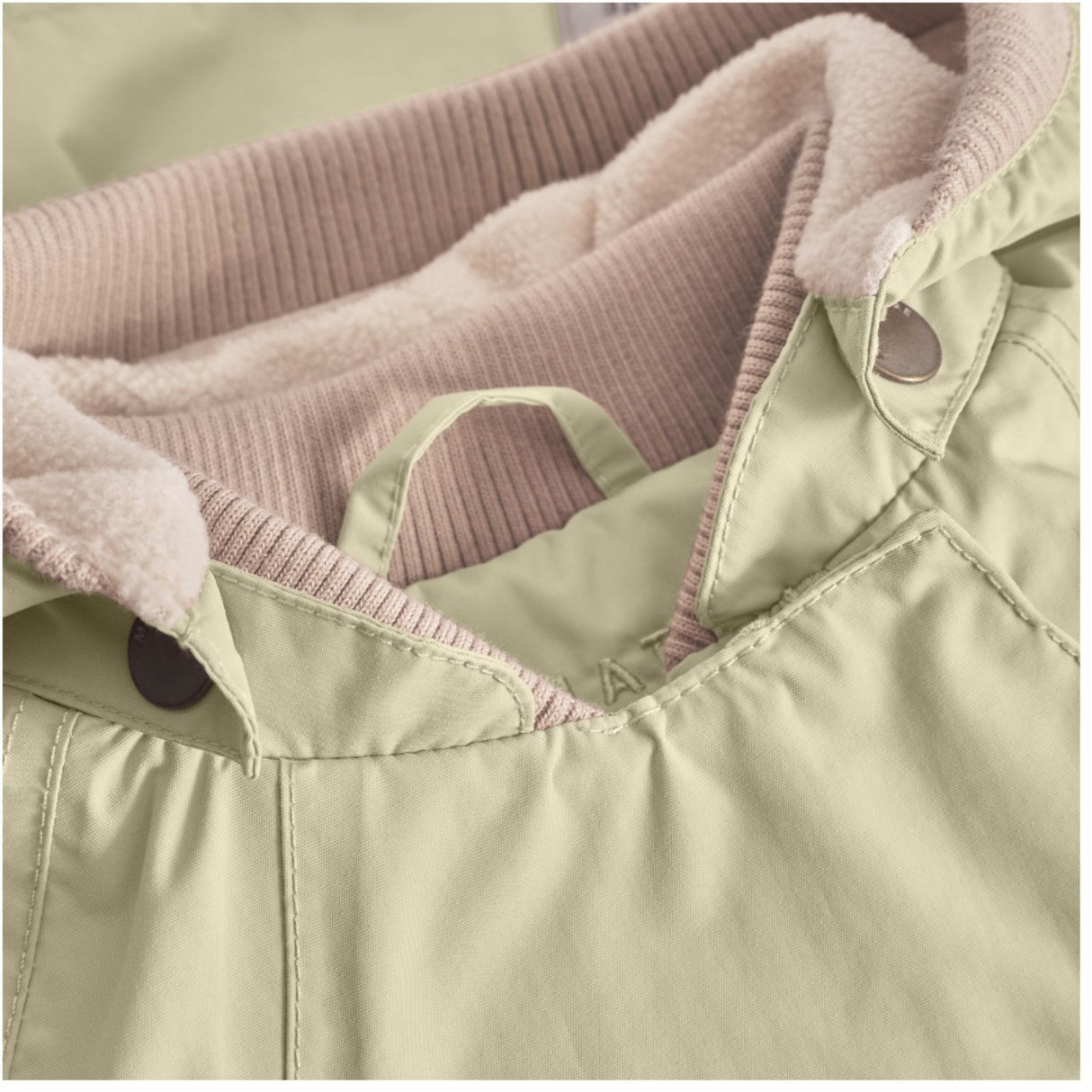 Mini A ture Elm Green Wai Fleece Lined Spring Jacka. GRS