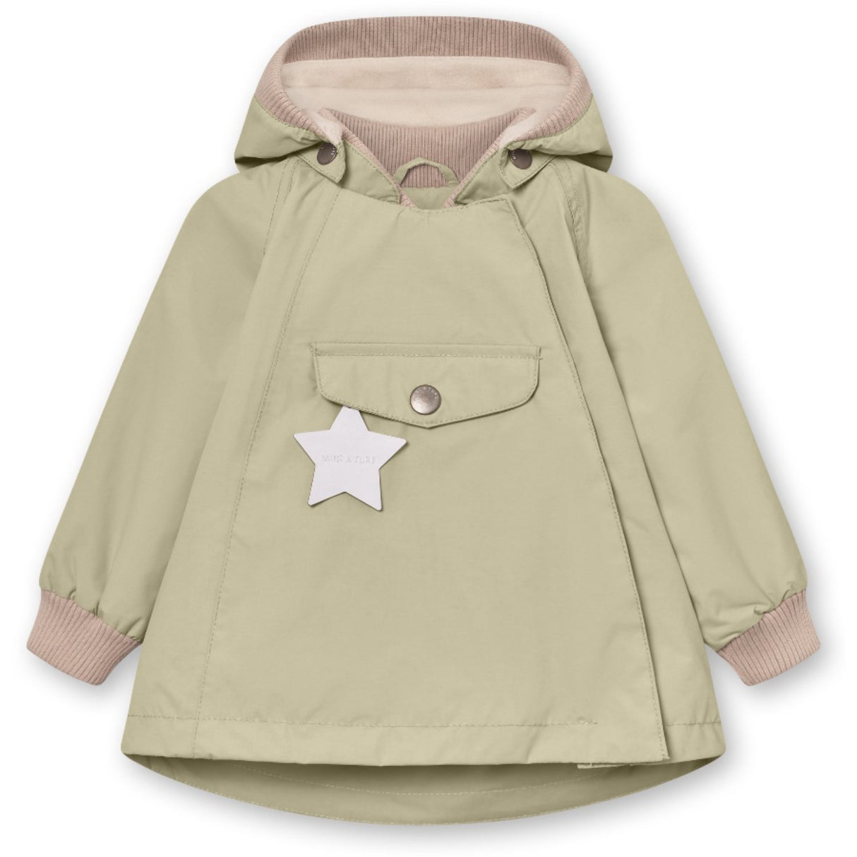 Mini A ture Elm Green Wai Fleece Lined Spring Jacka. GRS