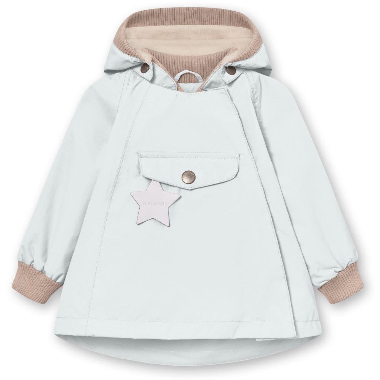 Mini A ture Blue Metal Wai Fleece Lined Spring Jacka. GRS