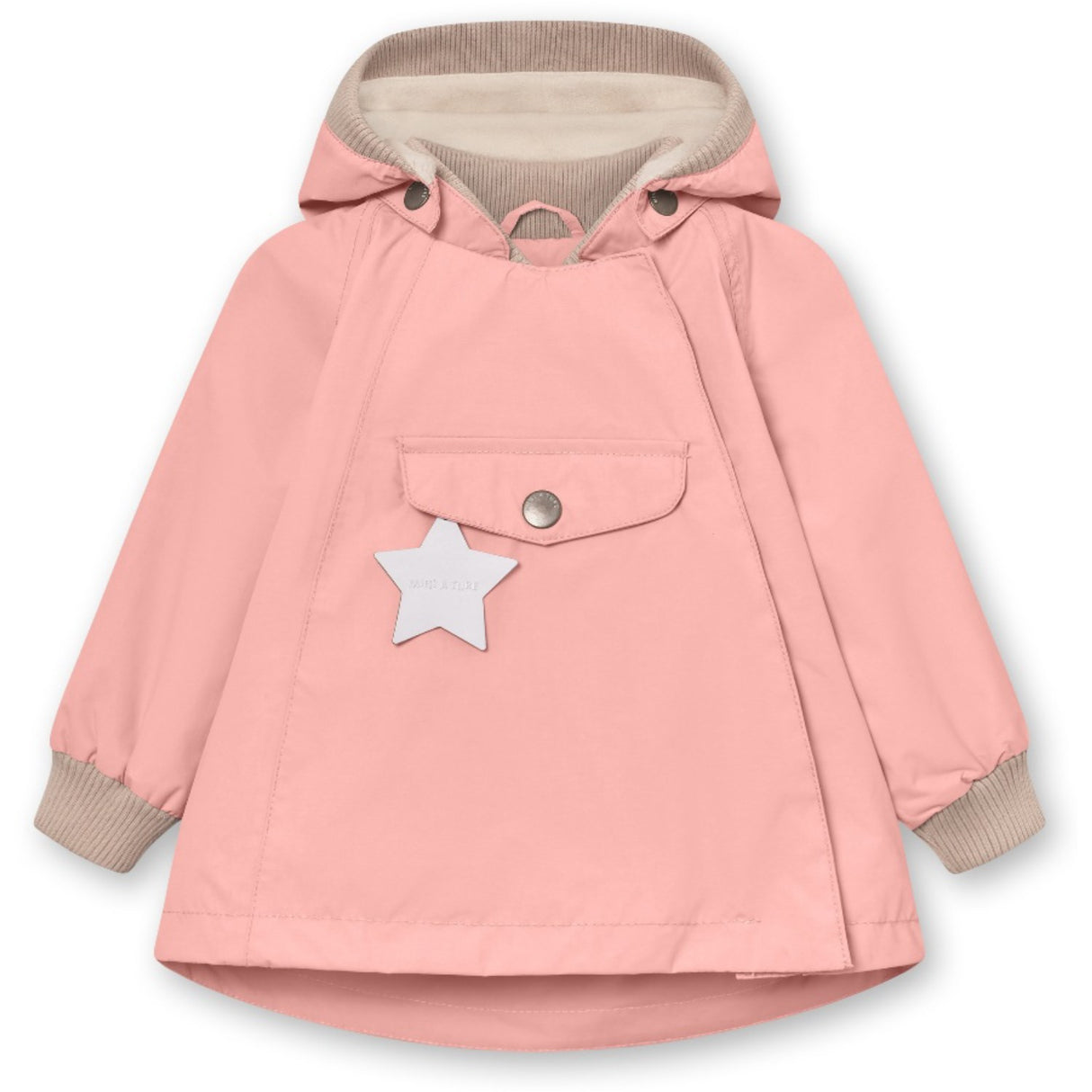 Mini A ture Rose Tan Wai Fleece Lined Spring Jacka. GRS