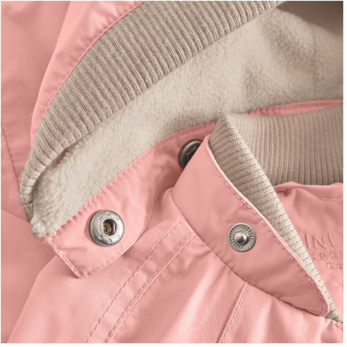 Mini A ture Rose Tan Wai Fleece Lined Spring Jacka. GRS