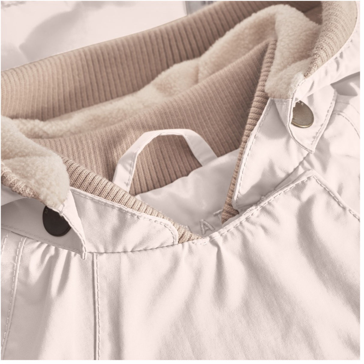 Mini A ture Silver Peony Wai Fleece Lined Spring Jacka. GRS