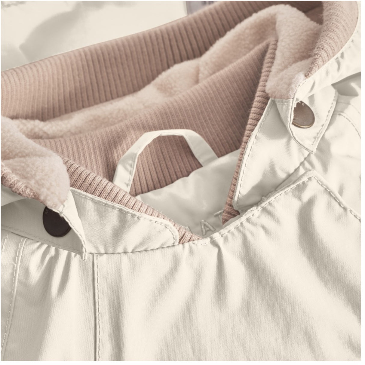 Mini A ture Sandshell Wai Fleece Lined Spring Jacka. GRS