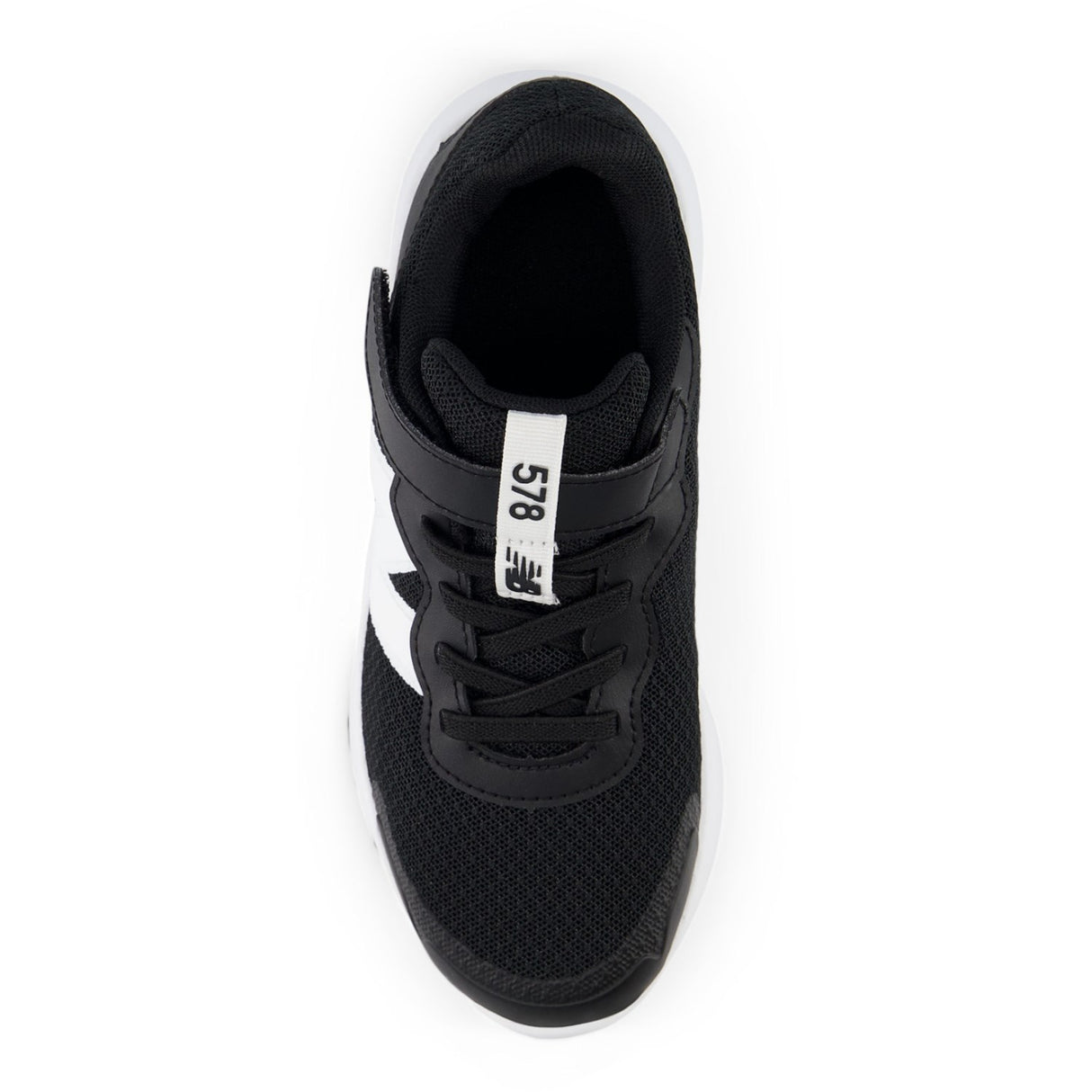 New Balance Black New Balance FreshFoam 578 Kids Bungee Lace Med Topp Rem