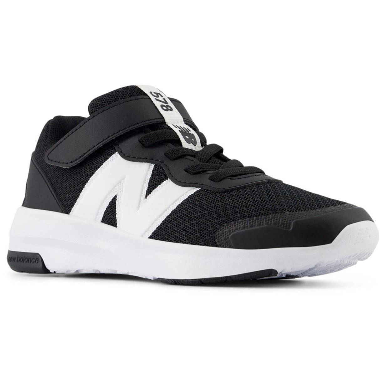 New Balance Black New Balance FreshFoam 578 Kids Bungee Lace Med Topp Rem