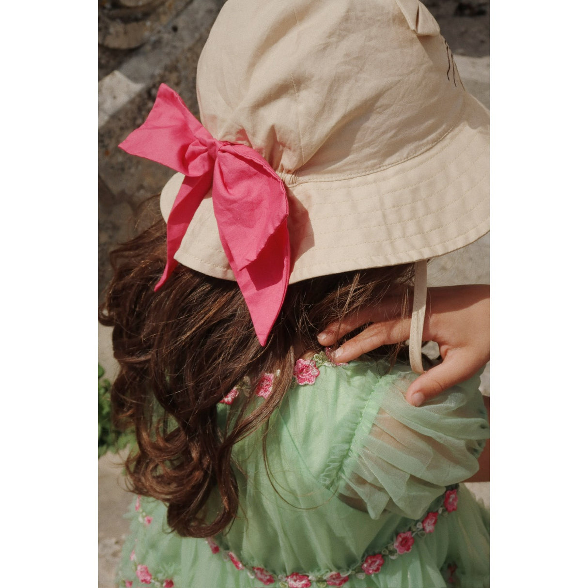 Konges Sløjd Creme Brulee Verbena Rosett Kitty Solhatt