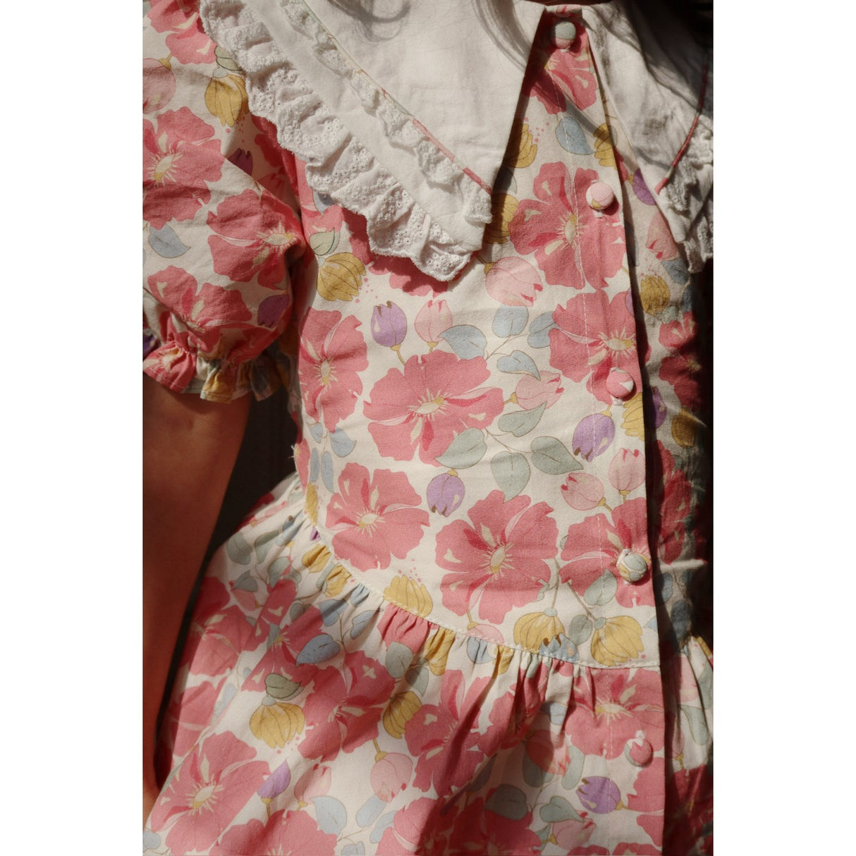 Konges Sløjd Fleur Anglaise Coeur Krage Skjorta Gots