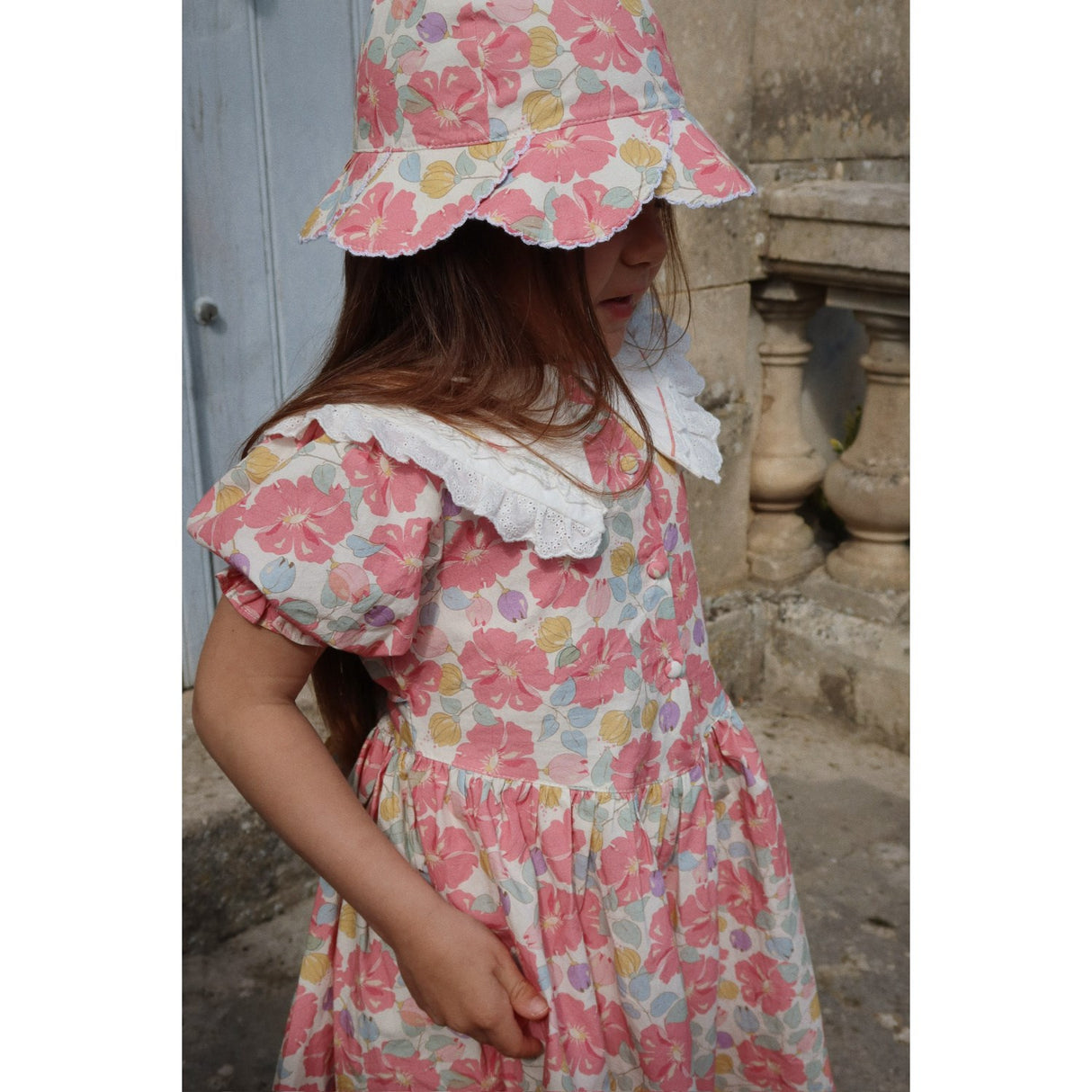 Konges Sløjd Fleur Anglaise Coeur Krage Klänning Gots