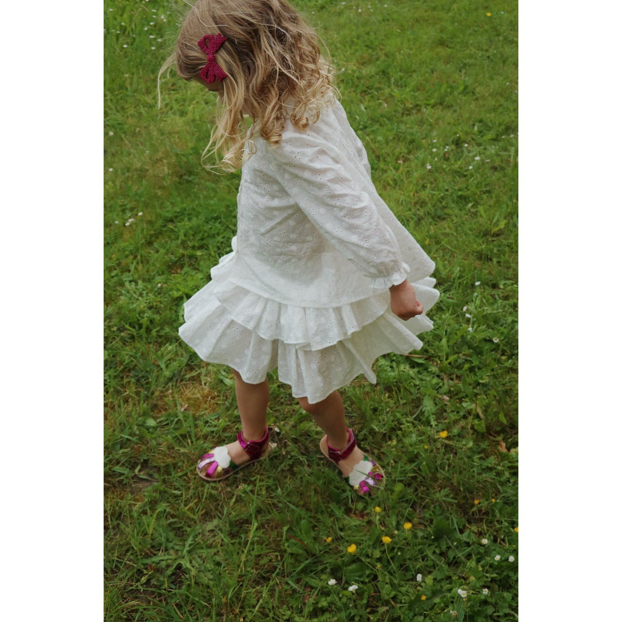 Konges Sløjd Optic White Lacey Krage Skjorta