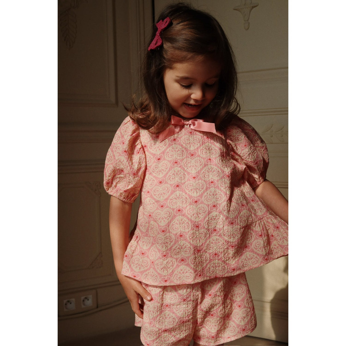 Konges Sløjd Lacy Pink Ava Ss Blus Gots