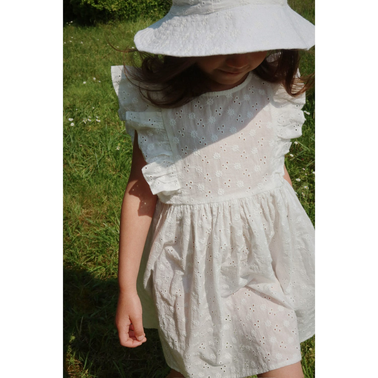 Konges Sløjd Optic White Spets Solhatt