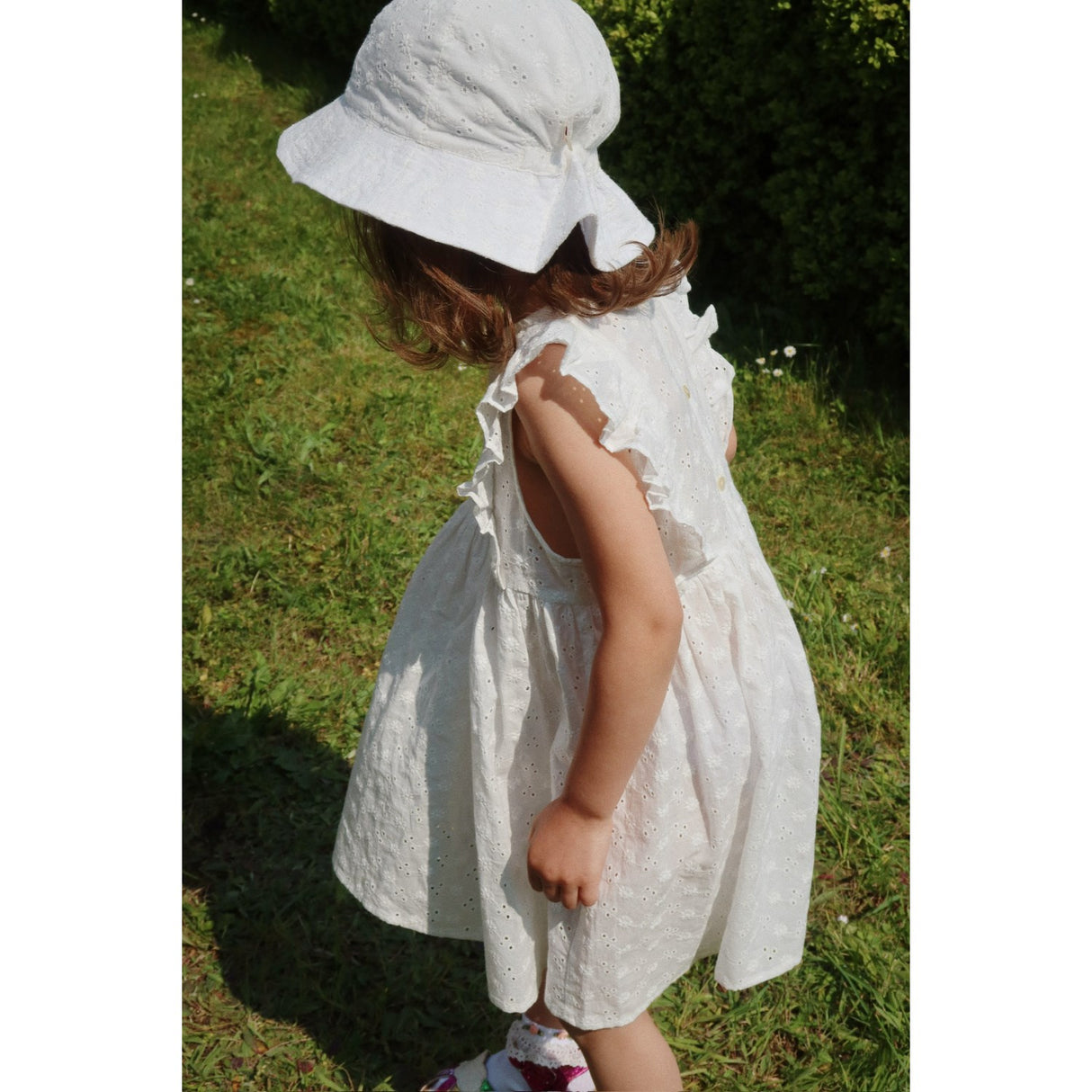 Konges Sløjd Optic White Spets Solhatt