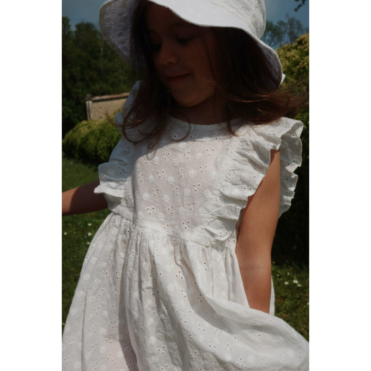 Konges Sløjd Optic White Lacey Klänning