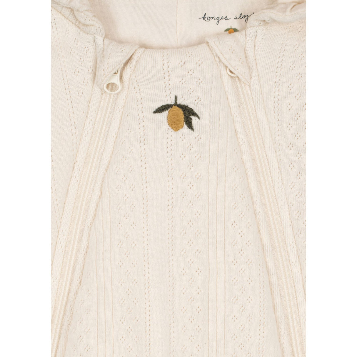 Konges Sløjd Antique White Minna Quiltad Onesie
