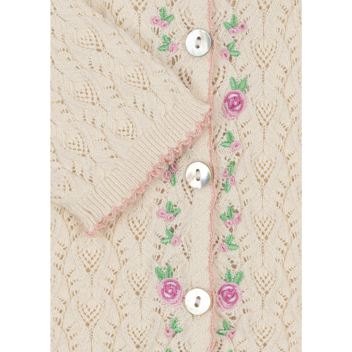 Konges Sløjd Cream Off White Rosier Cardigan