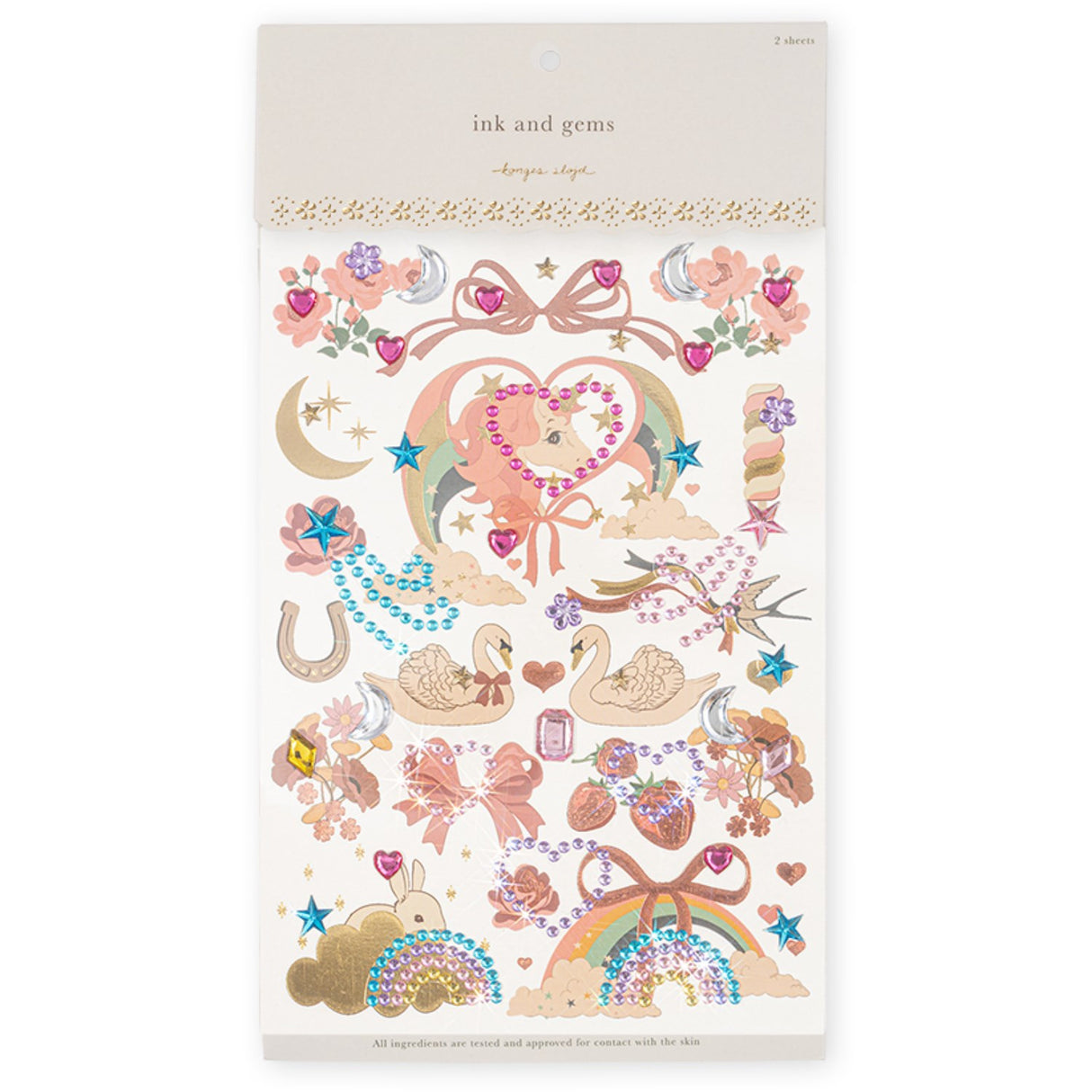 Konges Sløjd Girl Gem Stones och Tatueringar