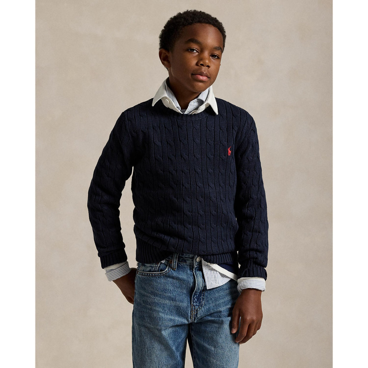 Polo Ralph Lauren Boy Pullover Rl Navy