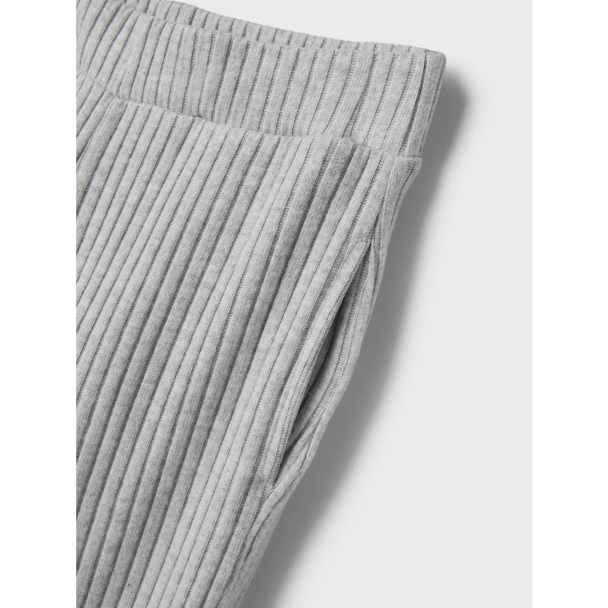 Name It Grey Melange Rikka Wide Byxor