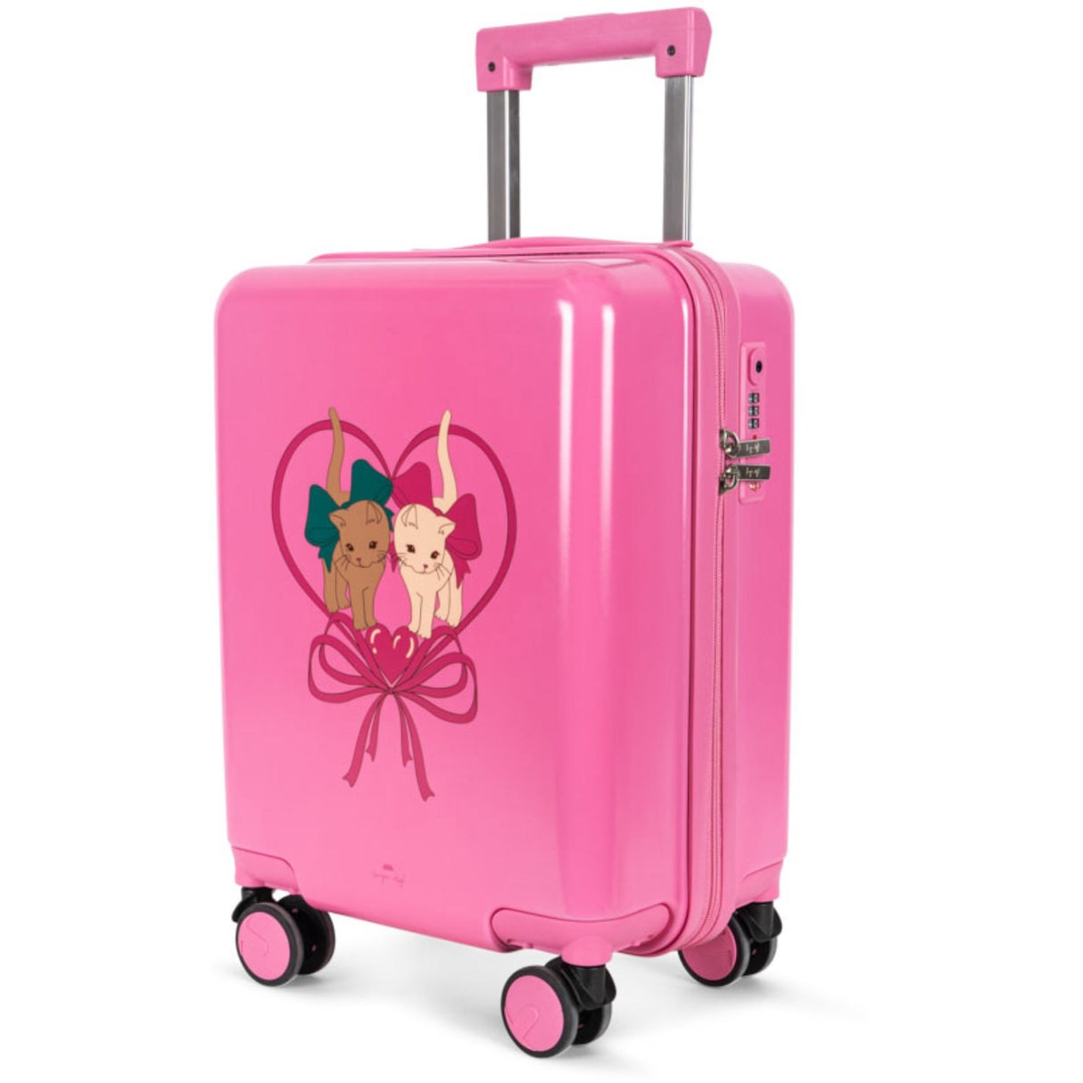 Konges Sløjd Rosett Kitty Pink Travel Resväska