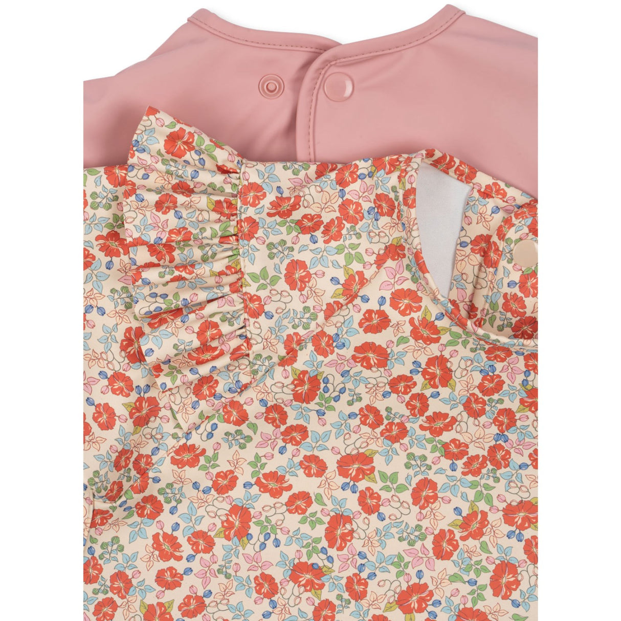 Konges Sløjd Kaluka/Bridal Rose 2 Pack Dinner Haklapp Med Ärmar och Frill