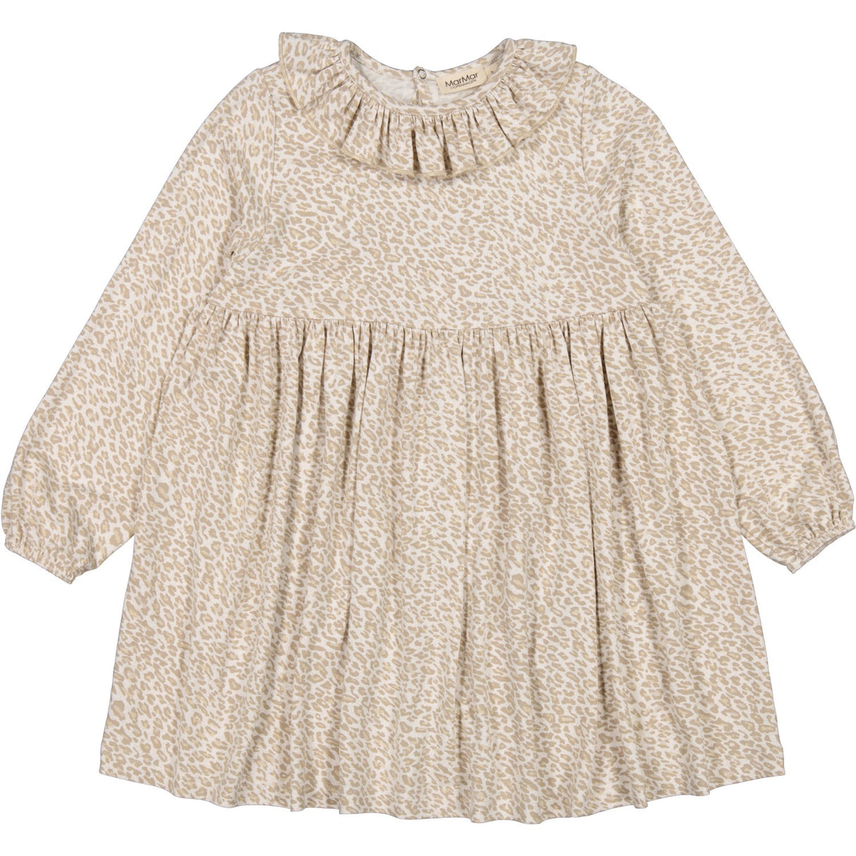 MarMar Leopard Beige Leo Diora Frill Klänning