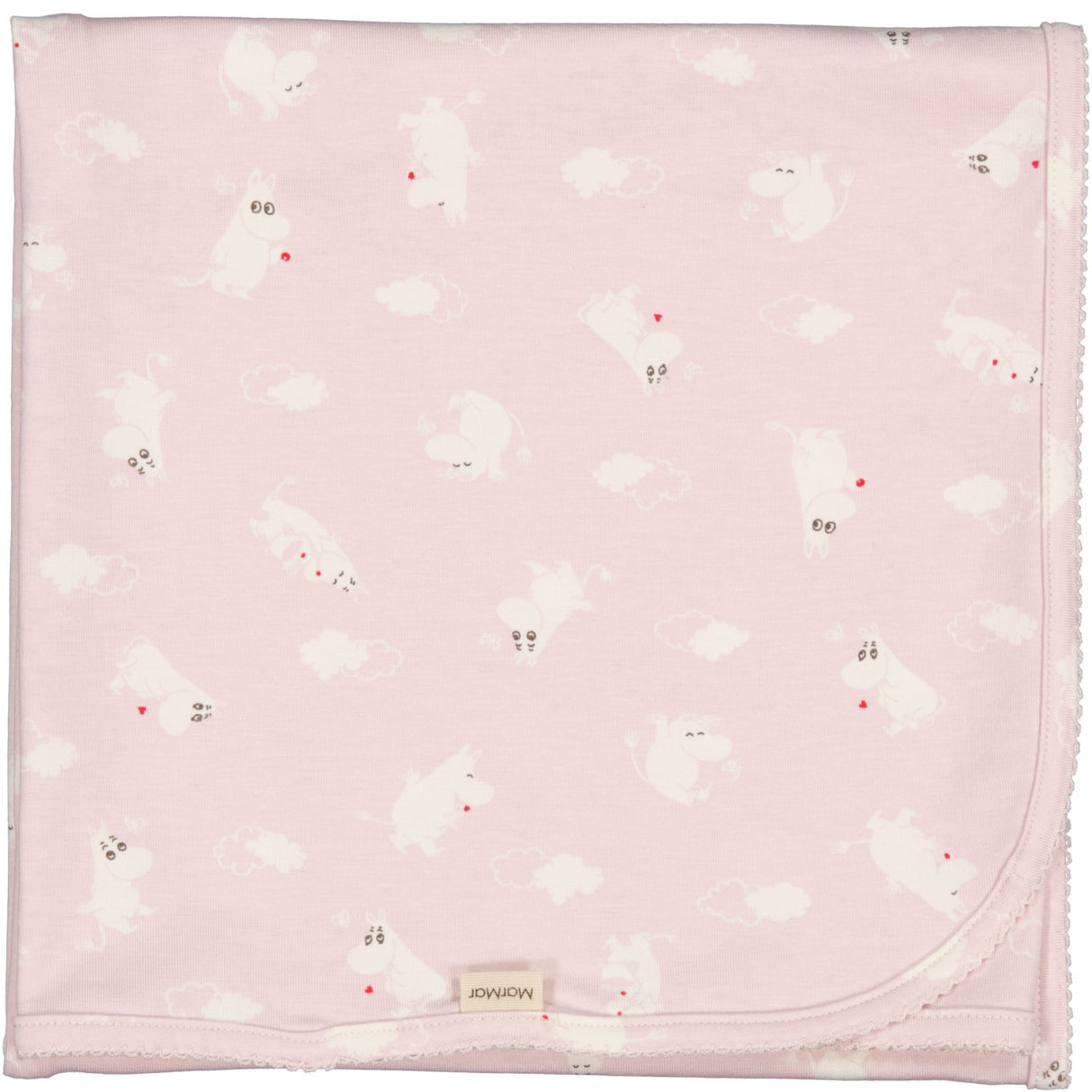 MarMar New Born Modal Smooth Print Rose Moomin Alida Bebisfilt