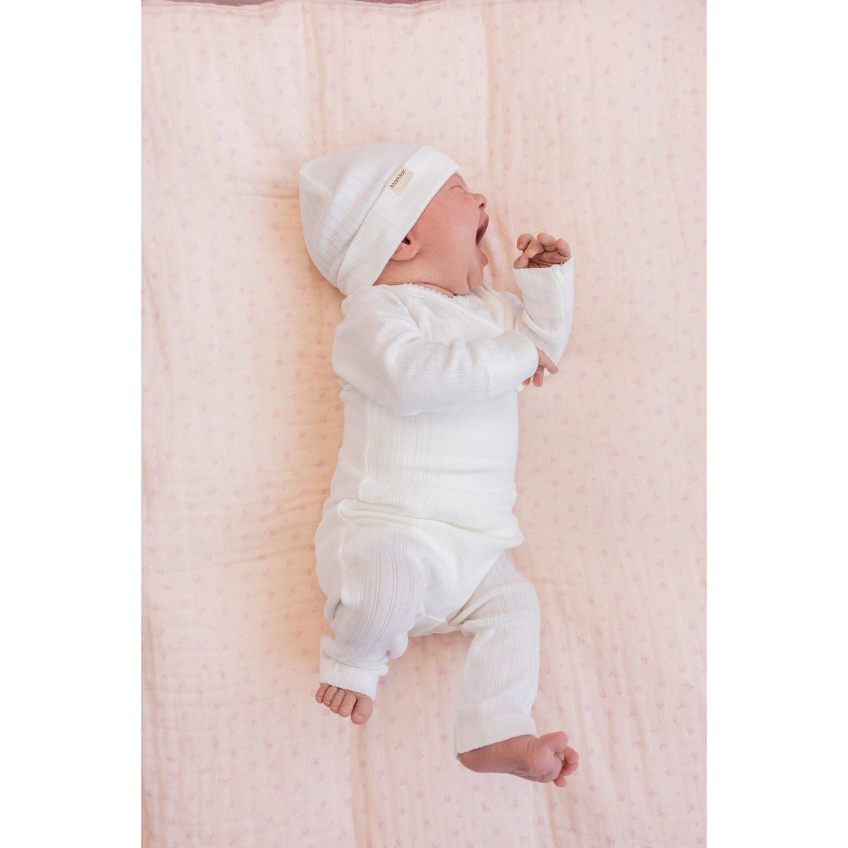 MarMar New Born Modal Pointelle Gentle White Aiko Mössa