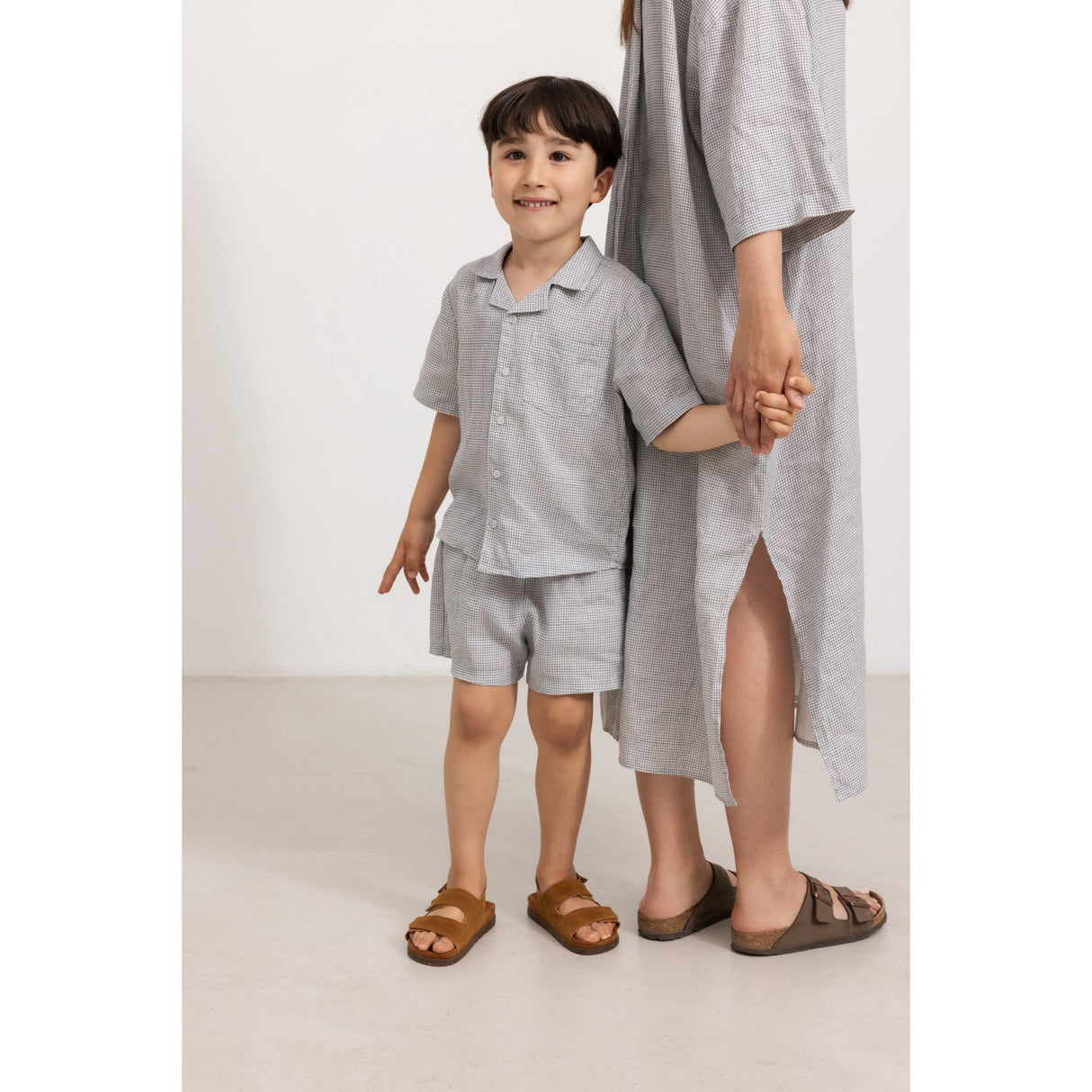 MarMar Linen Mini Check Tage Skjorta