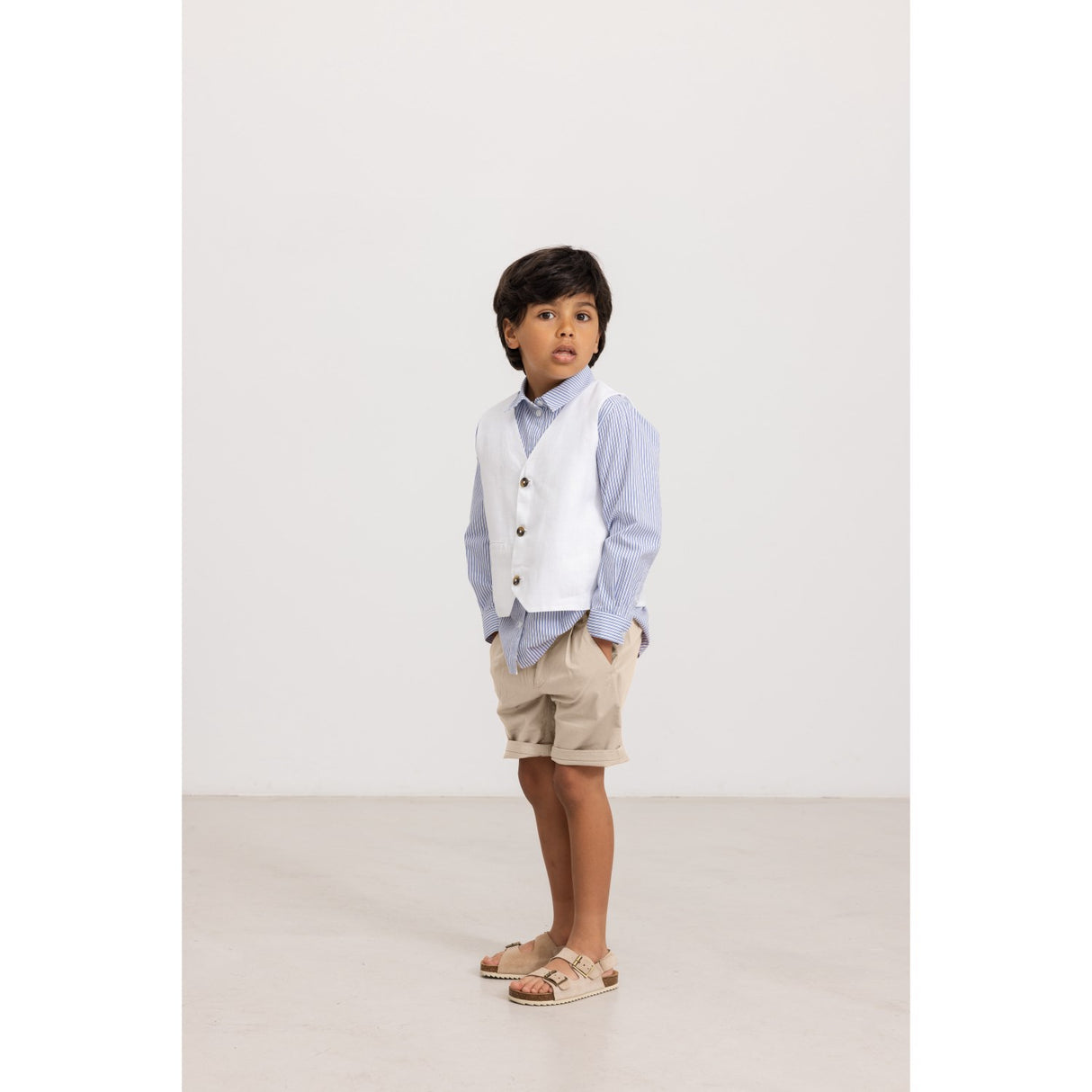 MarMar Poplin Bolich Blue Strips Tommy Skjorta